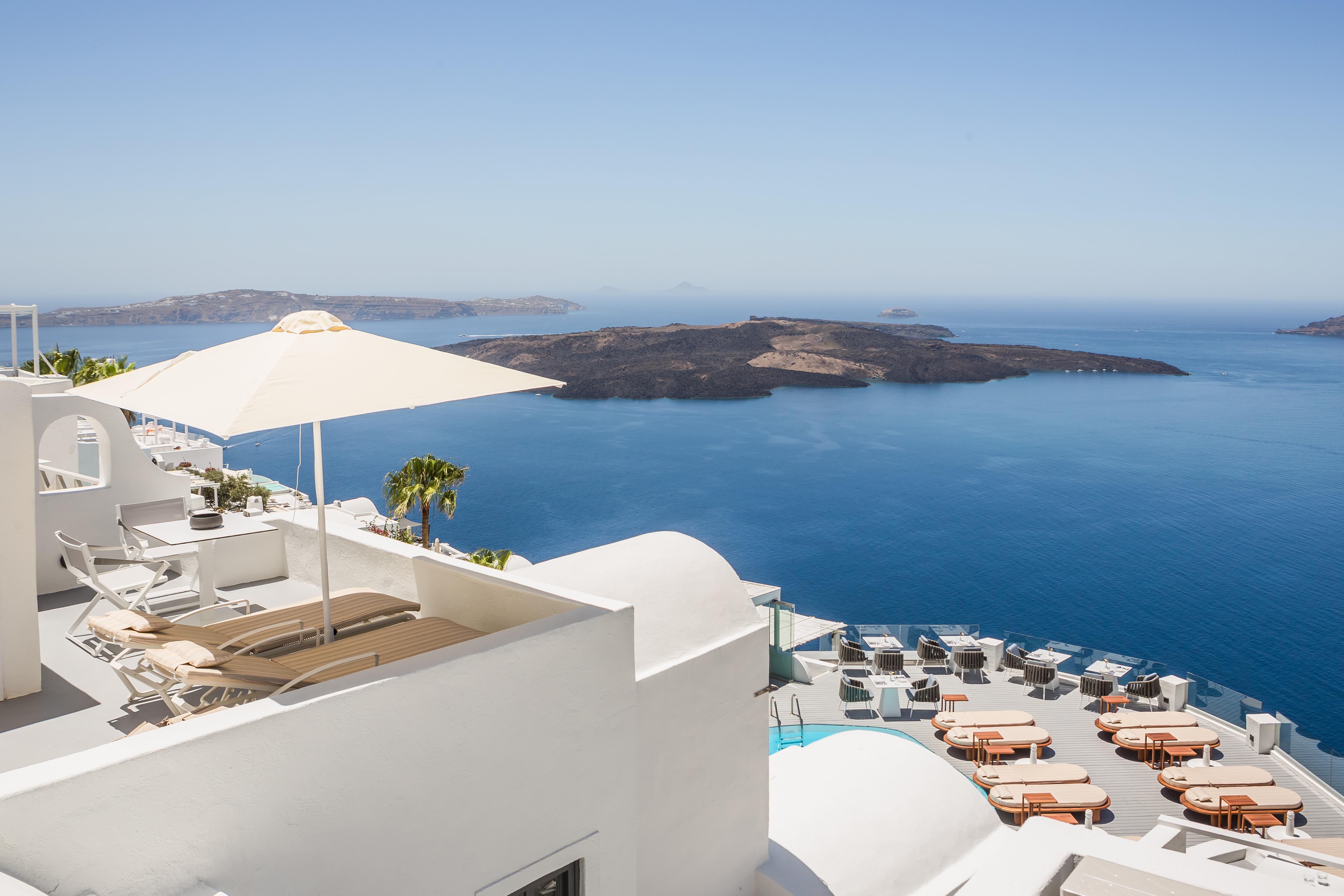 Sun Rocks Boutique Hotel (Adults Only) Firostefani Bagian luar foto