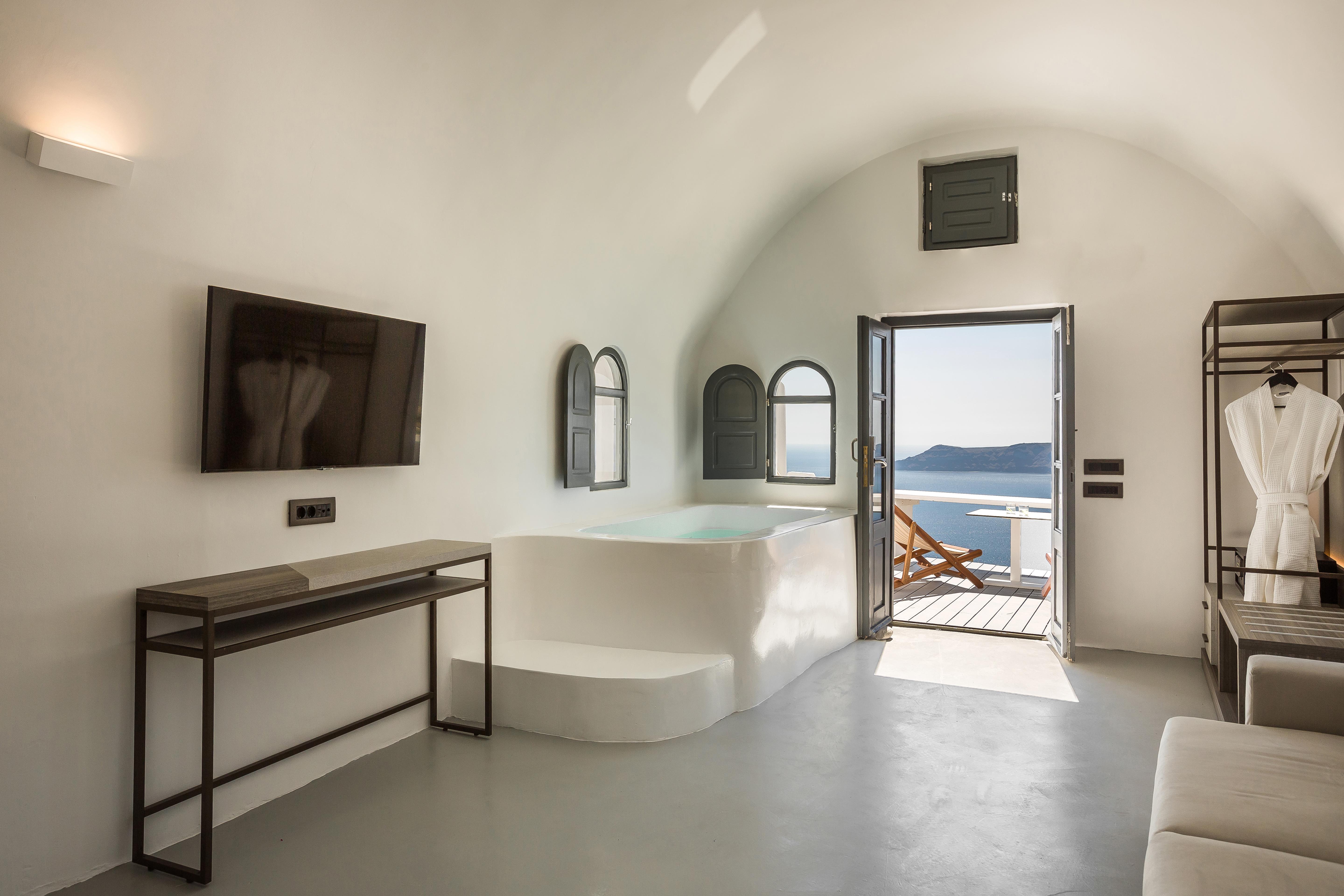 Sun Rocks Boutique Hotel (Adults Only) Firostefani Bagian luar foto