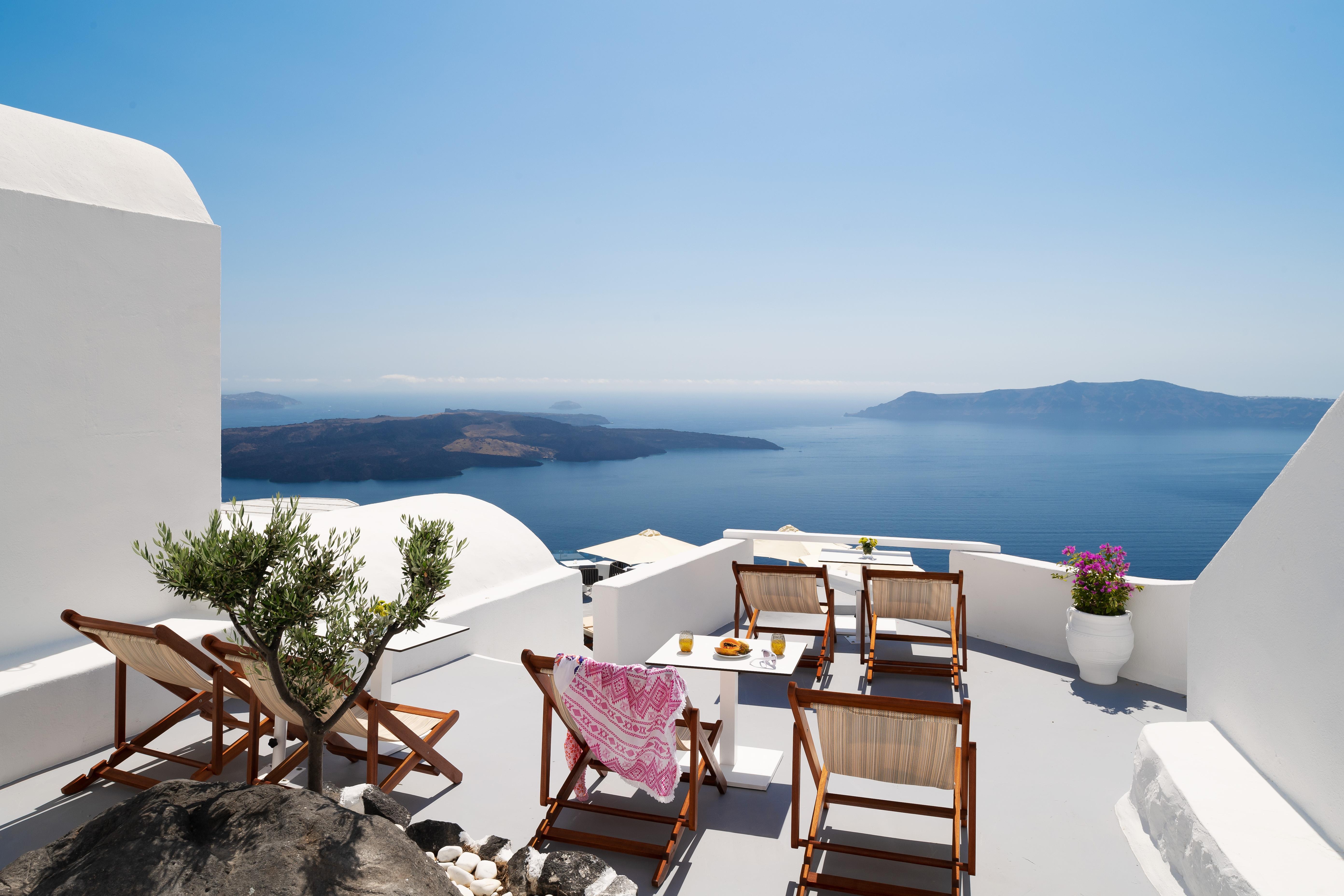 Sun Rocks Boutique Hotel (Adults Only) Firostefani Bagian luar foto