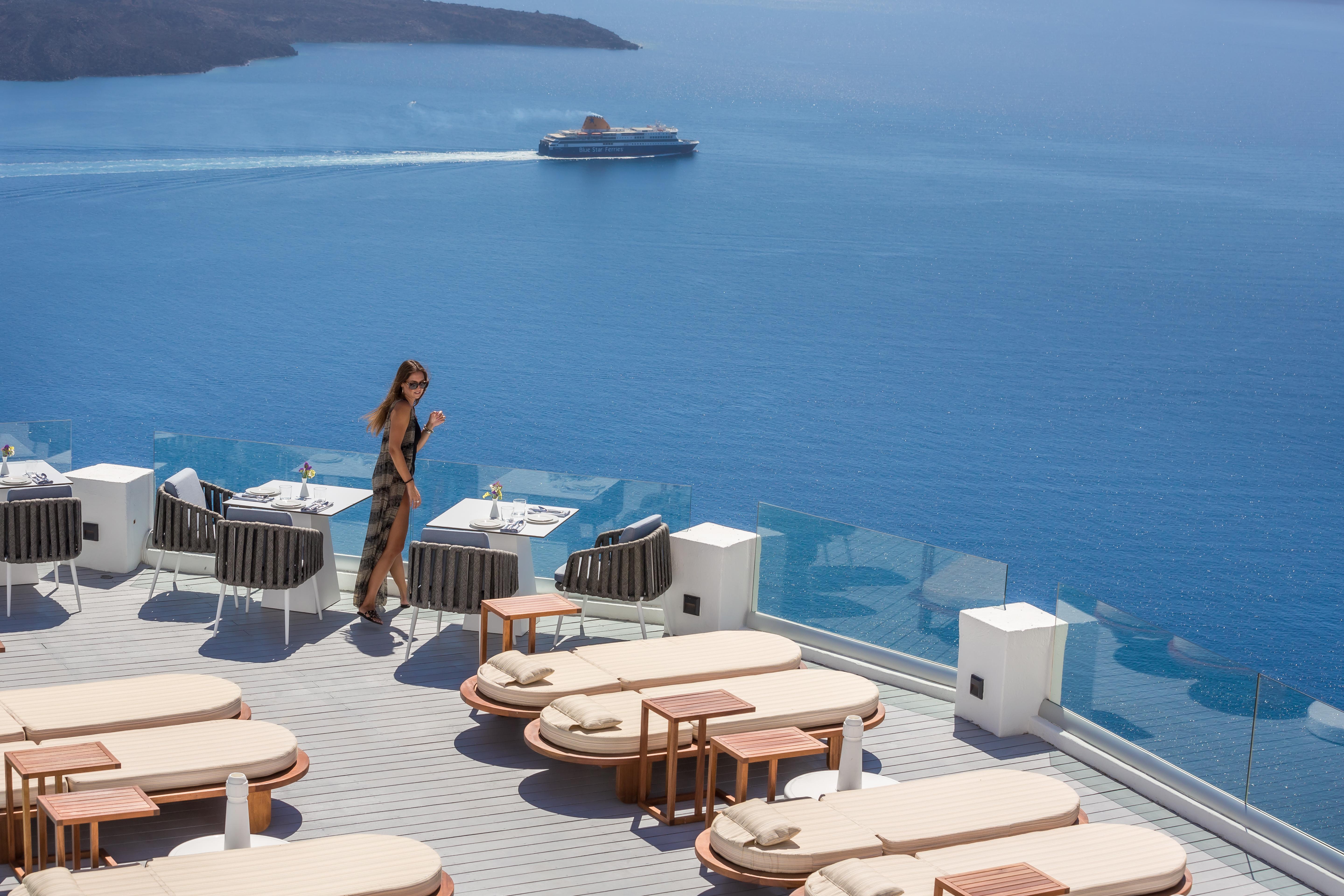 Sun Rocks Boutique Hotel (Adults Only) Firostefani Bagian luar foto