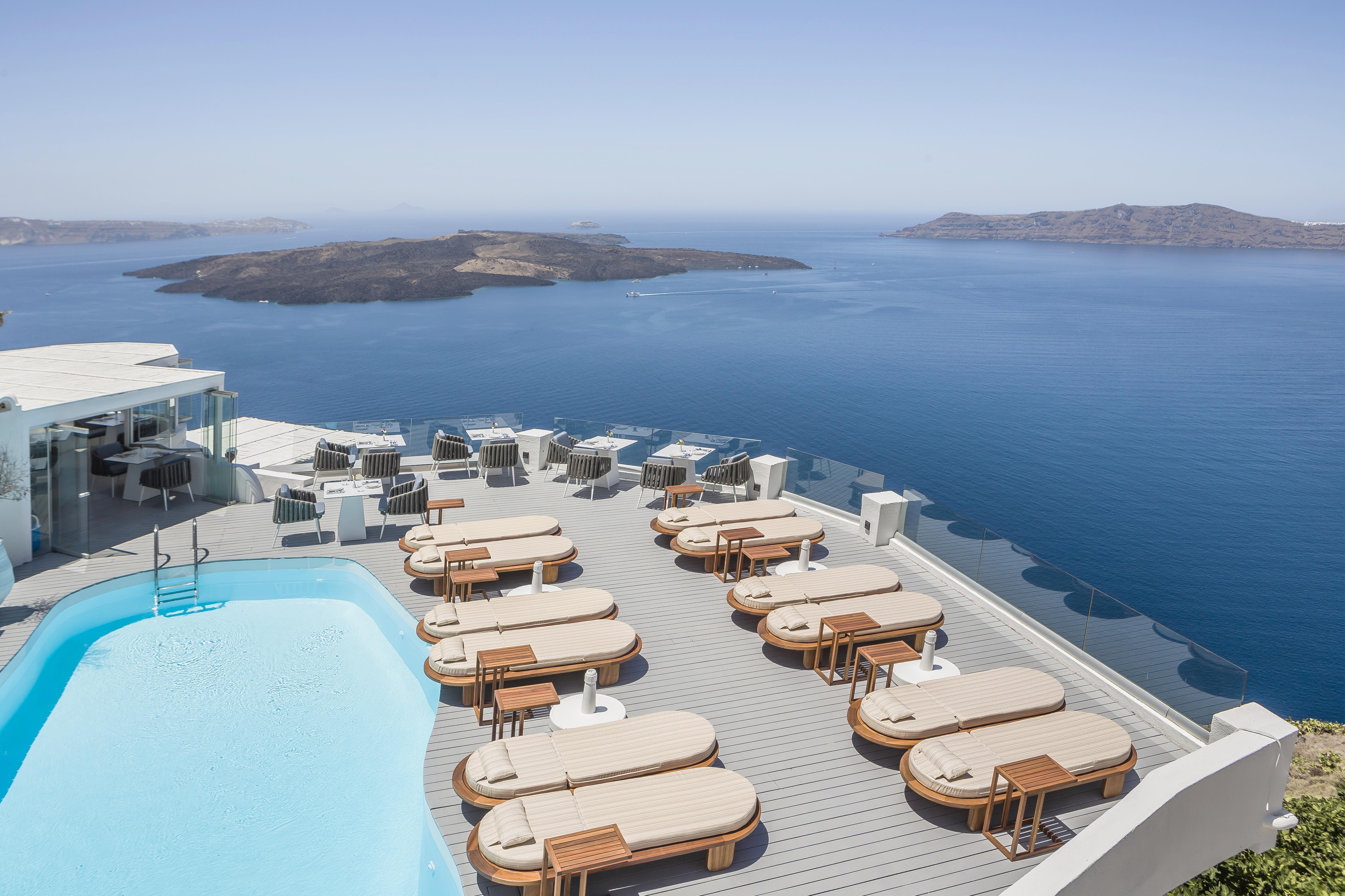 Sun Rocks Boutique Hotel (Adults Only) Firostefani Bagian luar foto