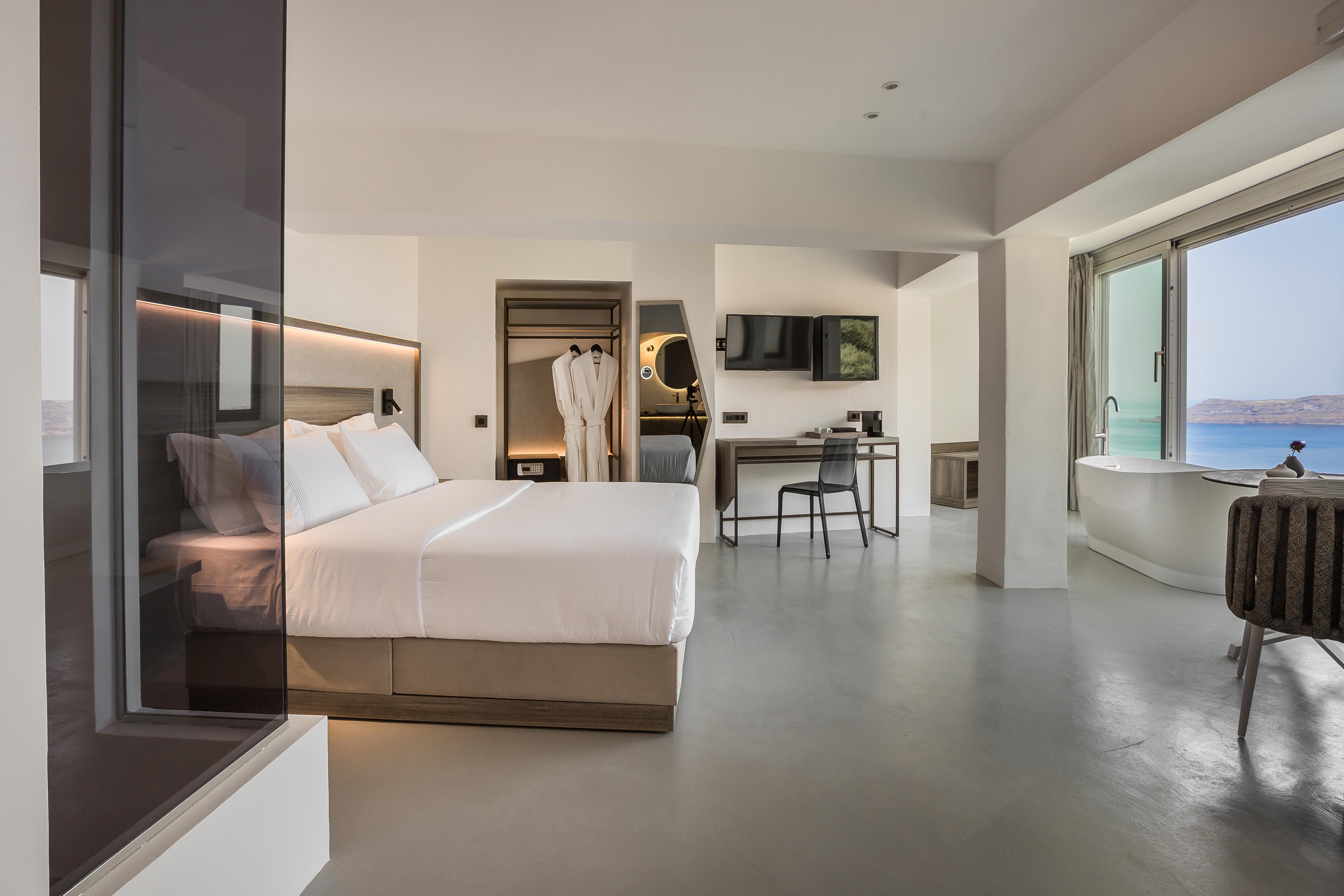 Sun Rocks Boutique Hotel (Adults Only) Firostefani Bagian luar foto