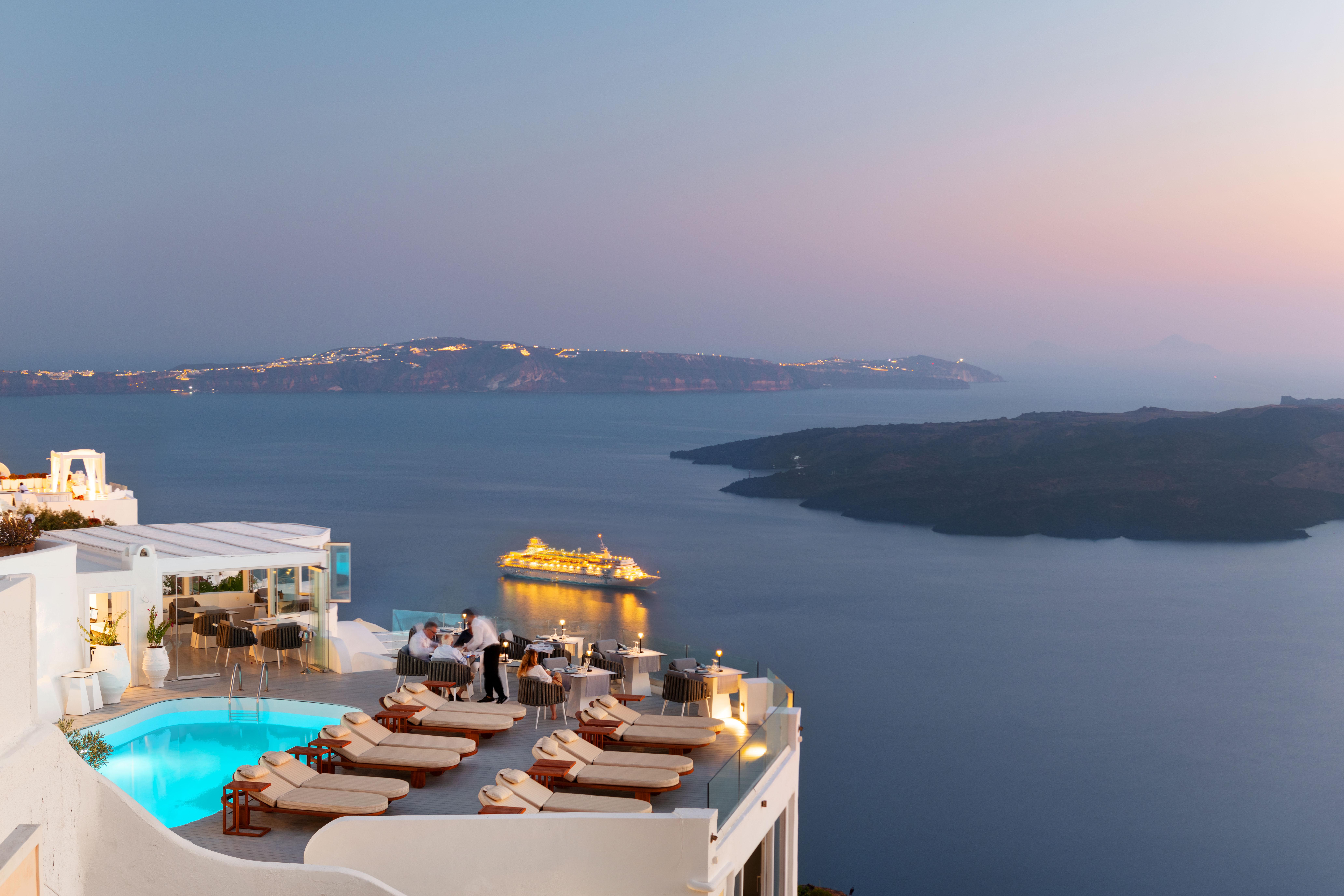 Sun Rocks Boutique Hotel (Adults Only) Firostefani Bagian luar foto