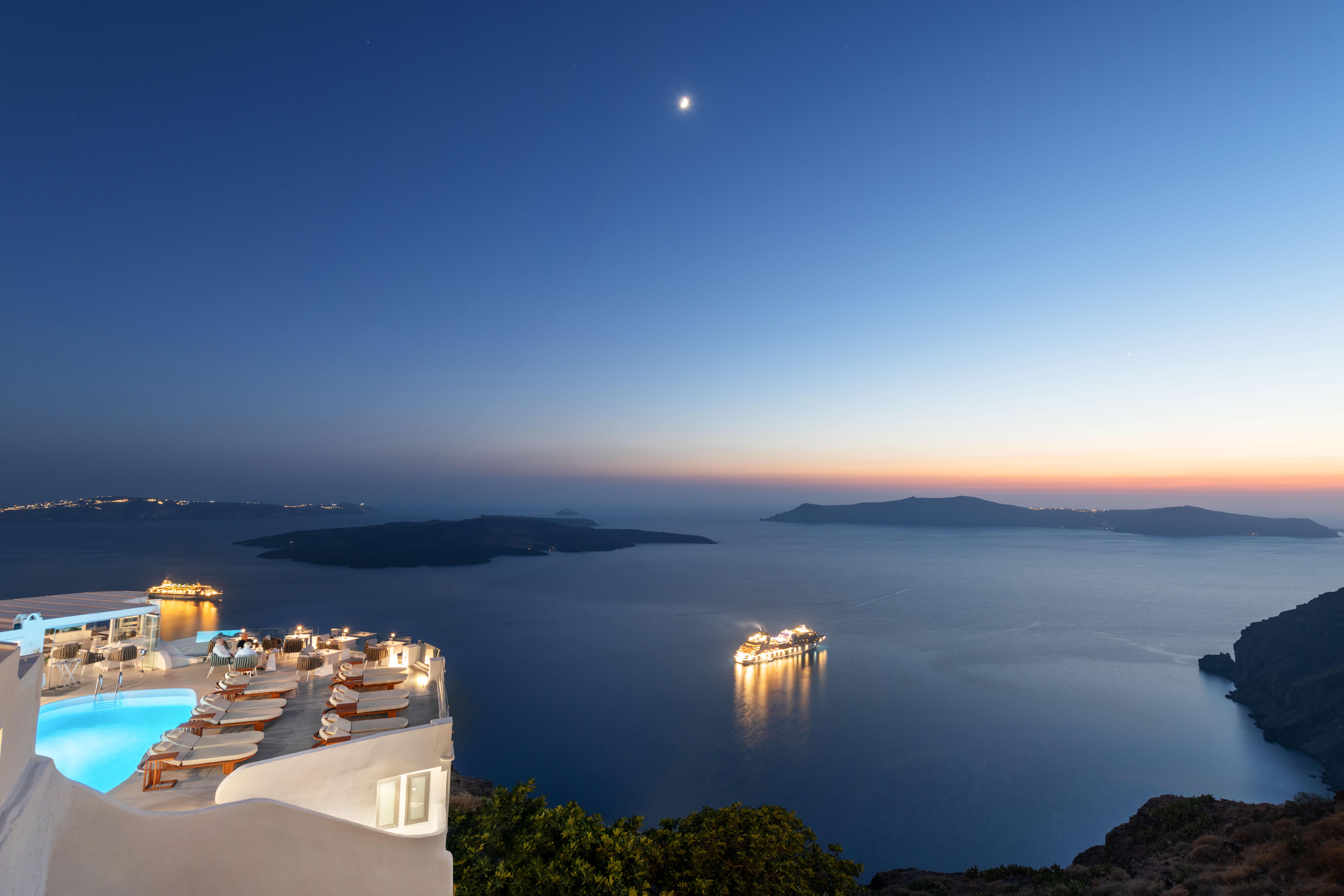 Sun Rocks Boutique Hotel (Adults Only) Firostefani Bagian luar foto