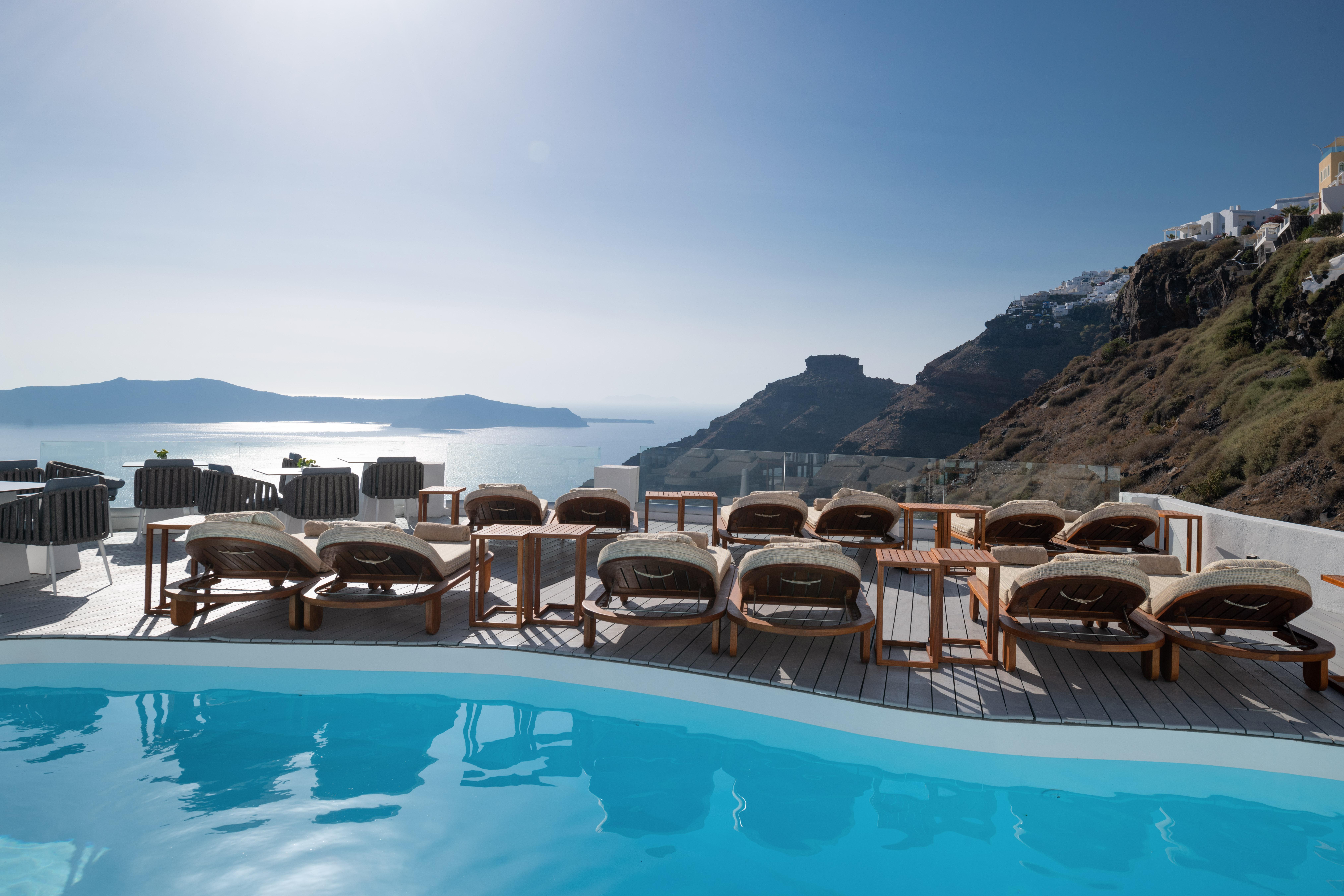 Sun Rocks Boutique Hotel (Adults Only) Firostefani Bagian luar foto