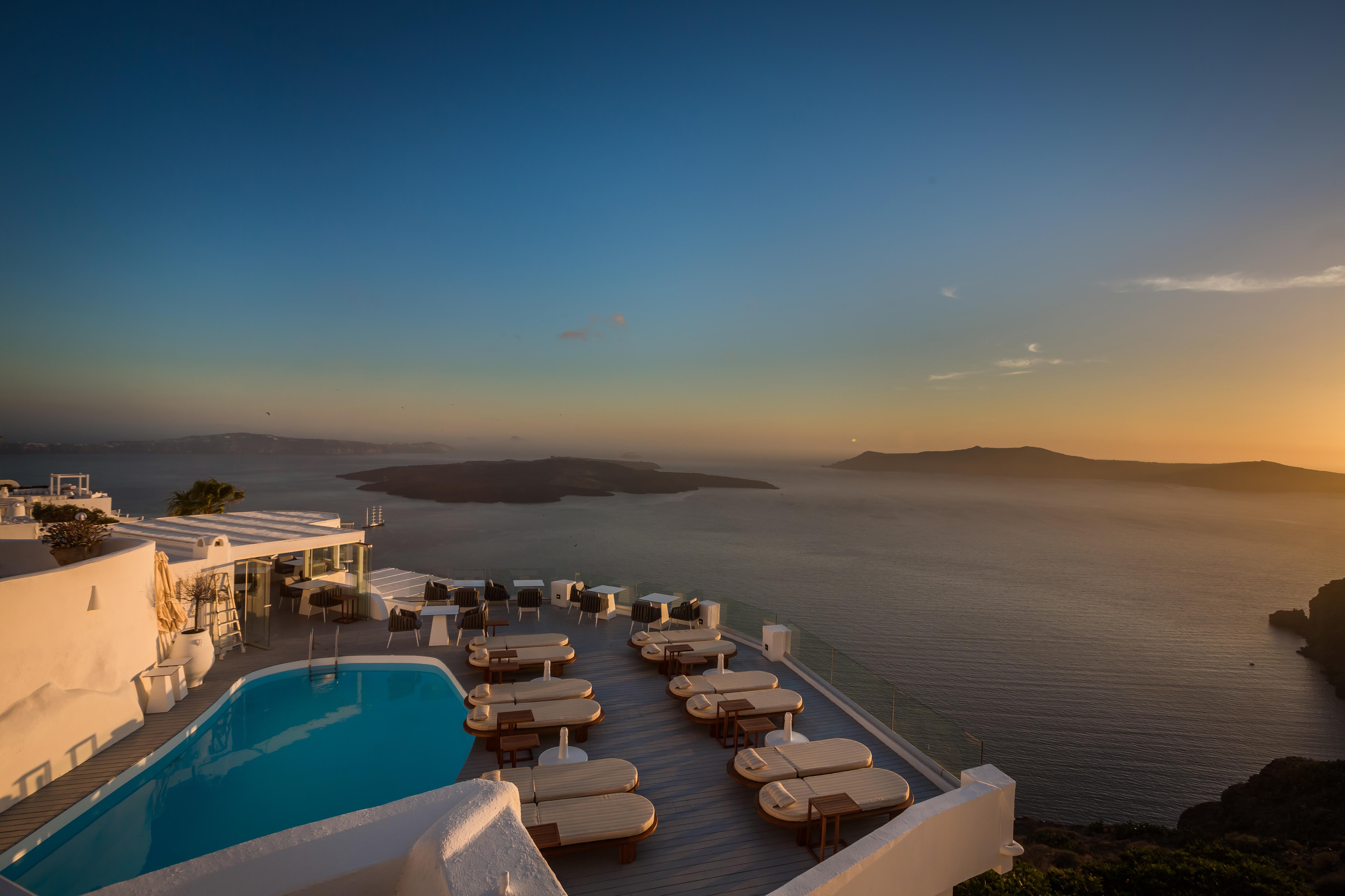 Sun Rocks Boutique Hotel (Adults Only) Firostefani Bagian luar foto